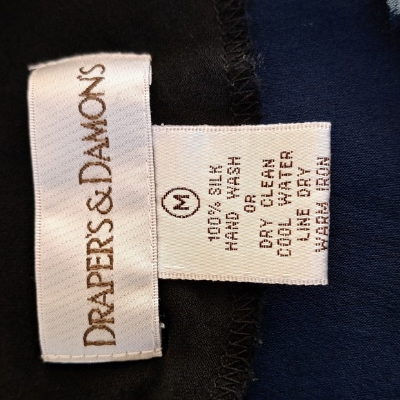 Drapers & Damon's Kimono Jacket Women's Medium Color Block Blouse Shirt Jacket - Picture 3 of 5